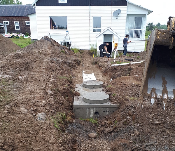 Installation septique et pluviale